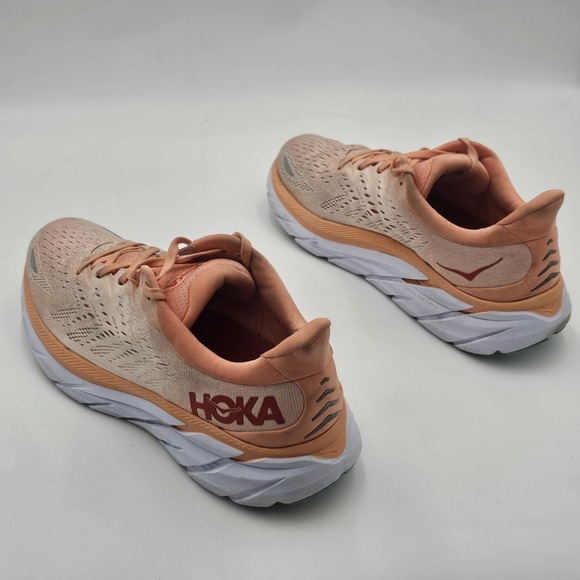 HOKA Clifton 8 Women's Orange Running Shoe Sneakers Size 11 B - Picture 7 of 12